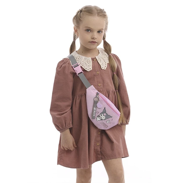 Сумка на пояс бананка дитяча Kite Kids Kuromi, для дівчаток, рожевий (HK25-2577-1) - зображення 3