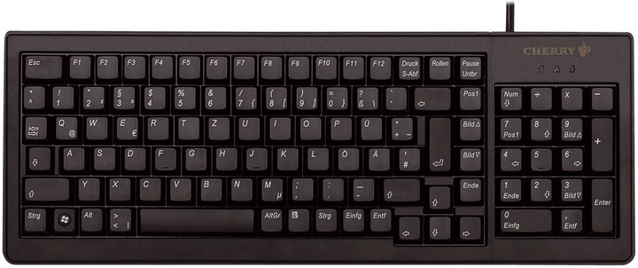 Клавіатура дротова Cherry G84-5200 USB Black (G84-5200LCMEU-2) - зображення 1