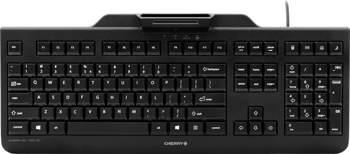 Klawiatura przewodowa Cherry KC 1000 SC USB Black (JK-A0100EU-2) - obraz 1