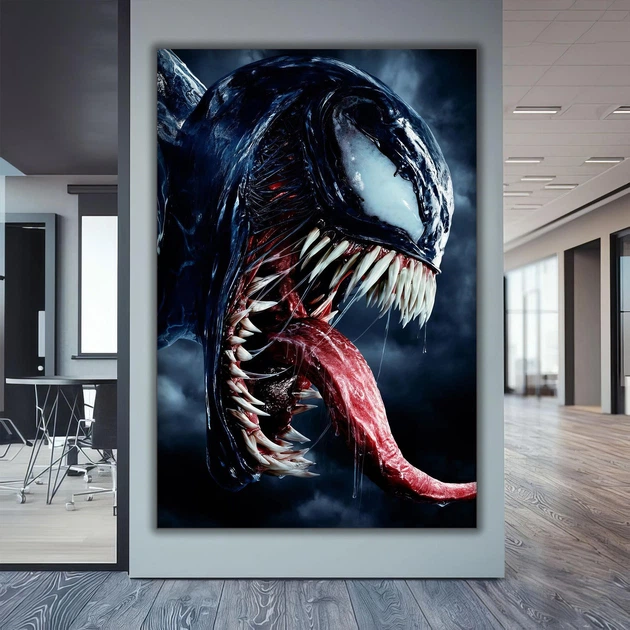 Картина на полотні 40х60см - Angry Venom. Інтер'єрна картина на холсті для дому та офісу. Яскравий постер - Фото 3 Картина на полотні 40х60см - Angry Venom. Інтер'єрна картина на холсті для дому та офісу. Яскравий постер - зображення 3