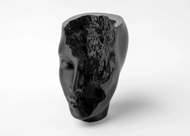 Абстрактна Скульптура-Бюст 'Fragmented Visage' (Внутрішній Ландшафт). Aivory - Фото 2 Абстрактна Скульптура-Бюст 'Fragmented Visage' (Внутрішній Ландшафт). Aivory - изображение 2