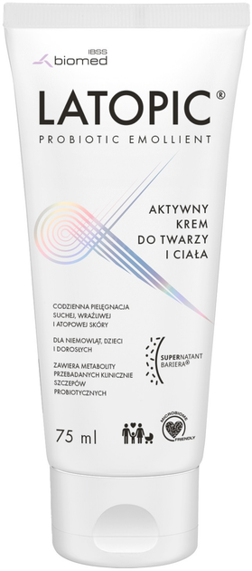 Krem do ciała i twarzy Latopic łagodzący 75 ml (5905179570376) - obraz 1