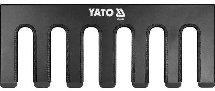 Półka na elektronarzędzia YATO 576 x 225 x 55 mm 6 gniazd metalowa (YT-09091) (5906083094798) - obraz 4