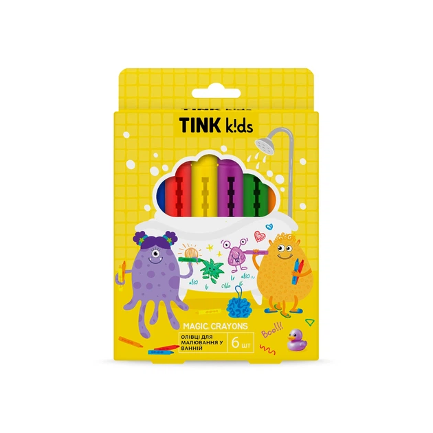 Олівці для малювання у ванній Magic Crayons Tink kids 6 шт (4823109412002) - Фото 2 Олівці для малювання у ванній Magic Crayons Tink kids 6 шт (4823109412002) - зображення 2