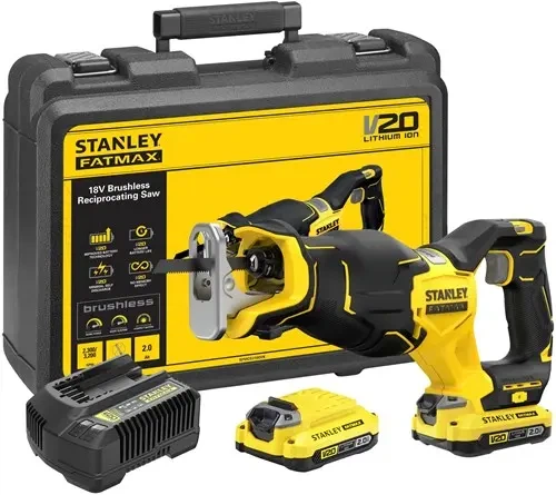 Пила шабельна акумуляторна STANLEY FATMAX 18В SFMCS300D2K з 2 акумуляторами, заряд.прист.та кейсом - Фото 1 Пила шабельна акумуляторна STANLEY FATMAX 18В SFMCS300D2K з 2 акумуляторами, заряд.прист.та кейсом - изображение 1