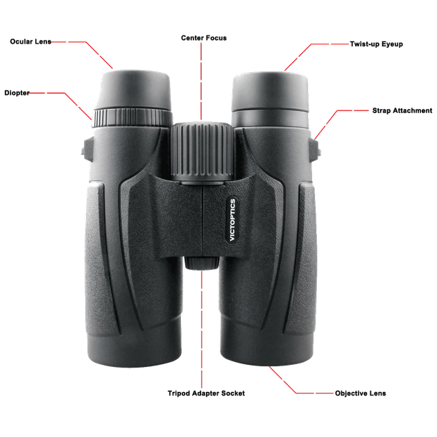 Бинокль Vector Optics Victoptics 10x42 Roof BOSL02 Hunting and Birdwatching - изображение 4