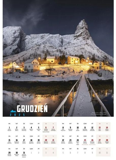 Kalendarz Libra 2025 Góry 33x48 cm (9788368153286) - obraz 2