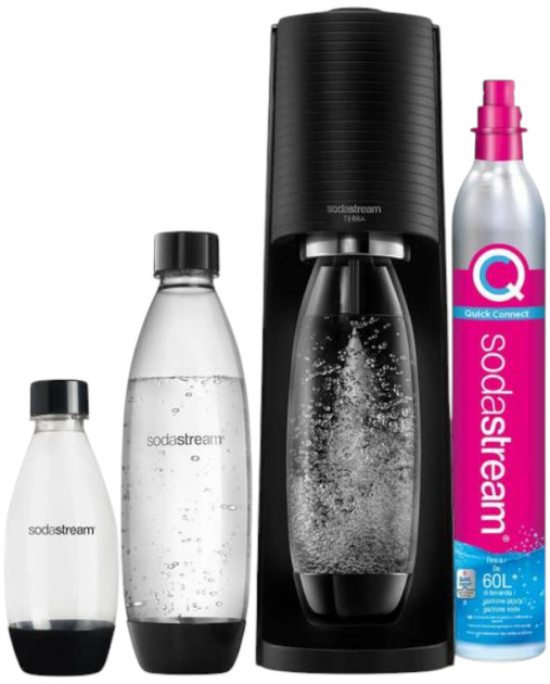 Syfon Sodastream Terra Megapack QC Black (2270214) (955555906878226) - Outlet - obraz 1