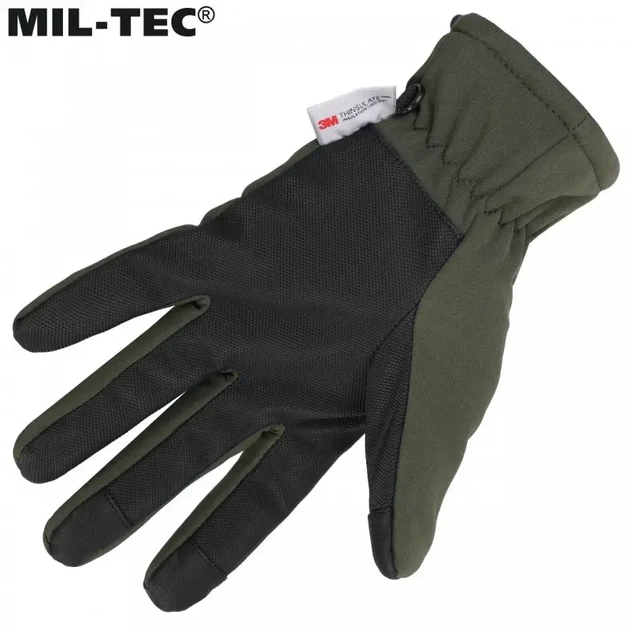 Перчатки SoftShell с утеплителем Thinsulate Mil-Tec 12521301 Olive - 2XL - Фото 4 Перчатки SoftShell с утеплителем Thinsulate Mil-Tec 12521301 Olive - 2XL - изображение 4