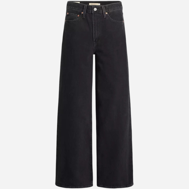 Джинси жіночі Levi's Ribcage Wide Leg A6081-0001 30-32 Чорні (5401128252626) - зображення 5
