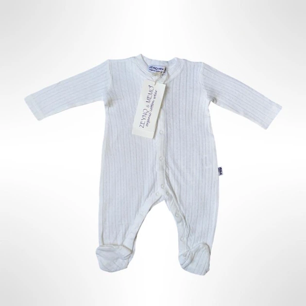 Человечек ZEYNO&MEMO organic cotton wear 80 см Белый (0799) - Фото 1 Человечек ZEYNO&MEMO organic cotton wear 80 см Белый (0799) - изображение 1