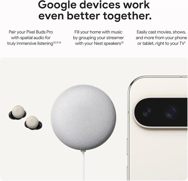 Медіаплеєр хромкаст Google TV Streamer 4K 4/32GB (Porcelain