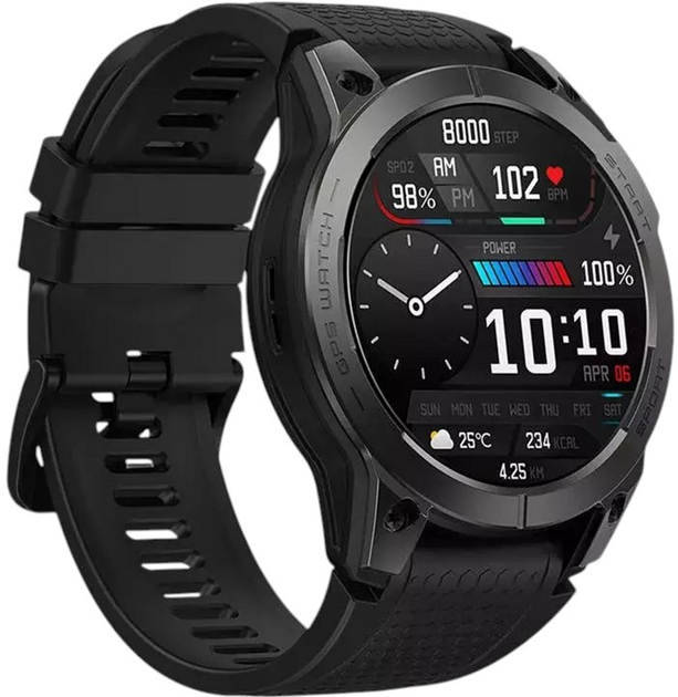 Smartwatch Zeblaze Stratos 3 Abyss Black (Zeb000008) - obraz 3