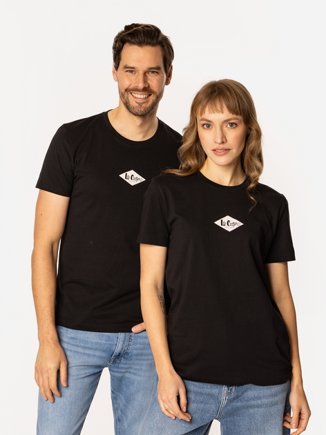 T-shirt Lee Cooper Diamond-1160 M Czarny (5905991736899) - obraz 4