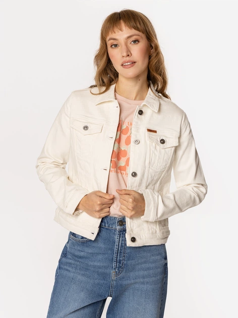 Куртка джинсова жіноча Lee Cooper Fabia-4842 S Біла (5905991725121) - зображення 3