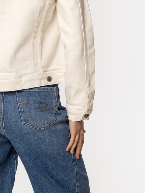 Куртка джинсова жіноча Lee Cooper Fabia-4842 M Біла (5905991725145) - зображення 4