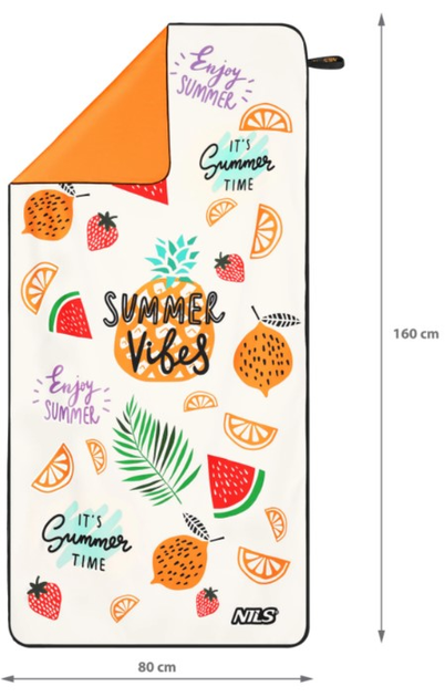 Ręcznik NILS Camp NCR14 z mikrofibry 160 x 80 cm Summer (5908261680229) - obraz 6
