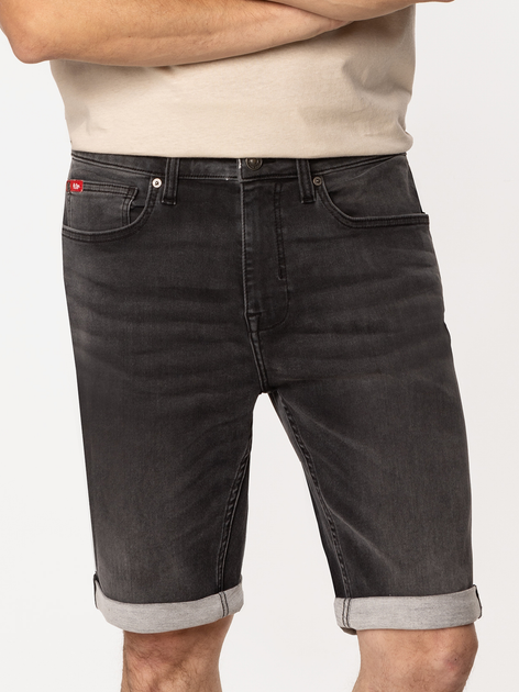 Шорти джинсові короткі чоловічі Lee Cooper Jog-5300 2XL Темно-сірі (5905991726234) - зображення 1