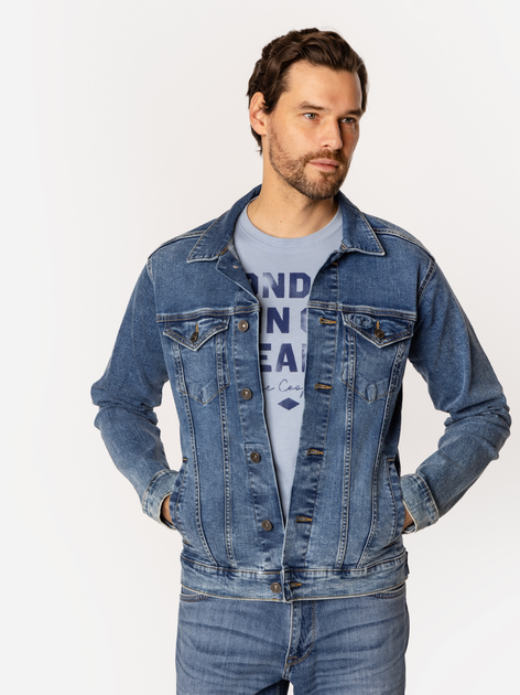 Куртка джинсова чоловіча Lee Cooper Mauro-1223 M Синя (5905991725282) - зображення 1
