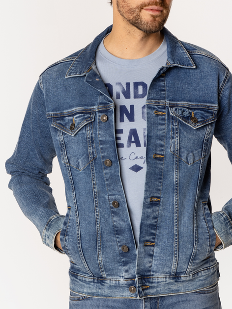 Куртка джинсова чоловіча Lee Cooper Mauro-1223 L Синя (5905991725299) - зображення 4