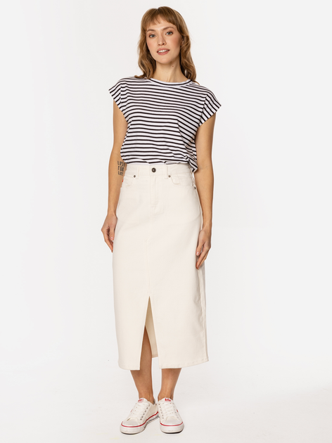Spódnica damska midi jeansowa Lee Cooper Praia-4842 S Biąla (5905991725169) - obraz 3