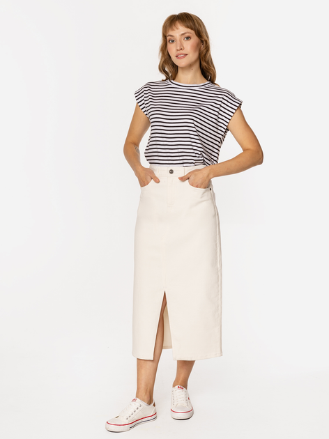 Spódnica damska midi jeansowa Lee Cooper Praia-4842 S Biąla (5905991725169) - obraz 5