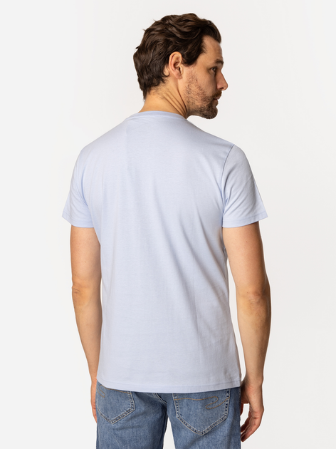 T-shirt męski bawełniany Lee Cooper East-London4 3XL Błękitny (5905991735861) - obraz 2