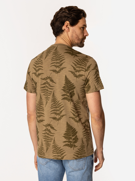 Футболка бавовняна довга чоловіча Lee Cooper Fern-3170 2XL Хакі (5905991727859) - зображення 2