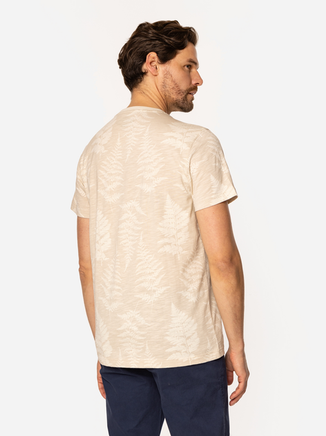 Футболка бавовняна довга чоловіча Lee Cooper Fern-3170 L Персикова (5905991727873) - зображення 2