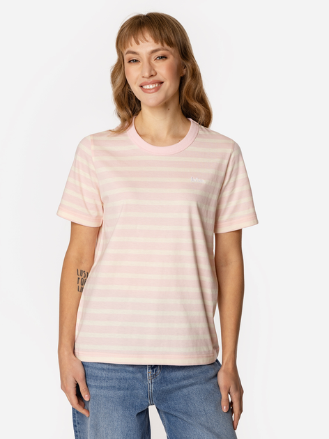 Футболка бавовняна жіноча Lee Cooper Karmen-4160 L Рожева (5905991728375) - зображення 1