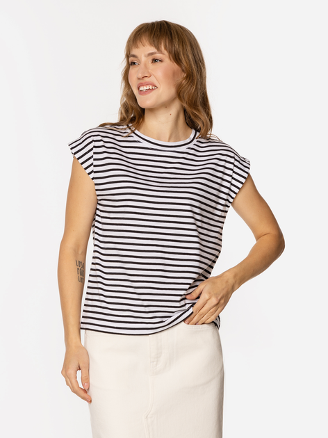 T-shirt damski w paski Lee Cooper Lola-4160 XL Granatowy (5905991729518) - obraz 3