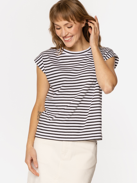 T-shirt damski w paski Lee Cooper Lola-4160 XL Granatowy (5905991729518) - obraz 4