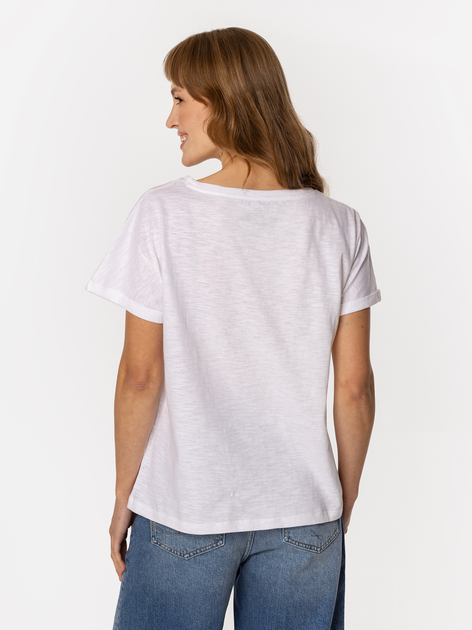 Футболка бавовняна жіноча Lee Cooper Lydia-8317 S Біла (5905991728566) - зображення 2