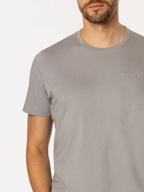 Футболка бавовняна довга чоловіча Lee Cooper Obutch-875 XL Сіра (5905991736257/5905991712312) - зображення 3