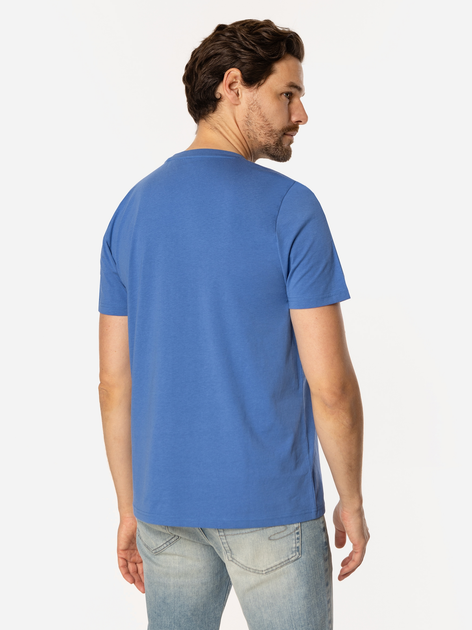 T-shirt męski basic bawełniany Lee Cooper Obutch-875 L Niebieski (5905991736103) - obraz 2
