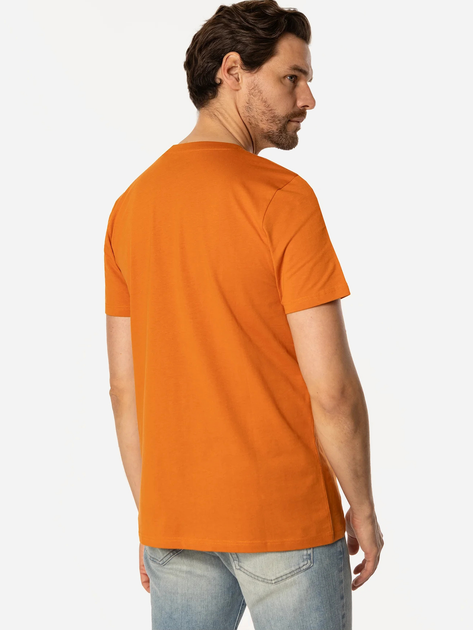T-shirt męski basic bawełniany Lee Cooper Obutch-875 2XL Pomarańczowy (5905991736318) - obraz 2