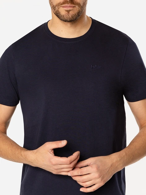 Футболка бавовняна довга чоловіча Lee Cooper Obutch-875 2XL Темно-синя (5905991735953/5905991712176) - зображення 3