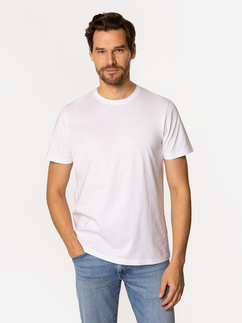 T-shirt męski basic bawełniany Lee Cooper Obutch-875 M Biały (5905991736059) - obraz 1