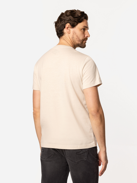 T-shirt męski basic bawełniany Lee Cooper Oslo-8515 M Beżowy (5905991728160) - obraz 2