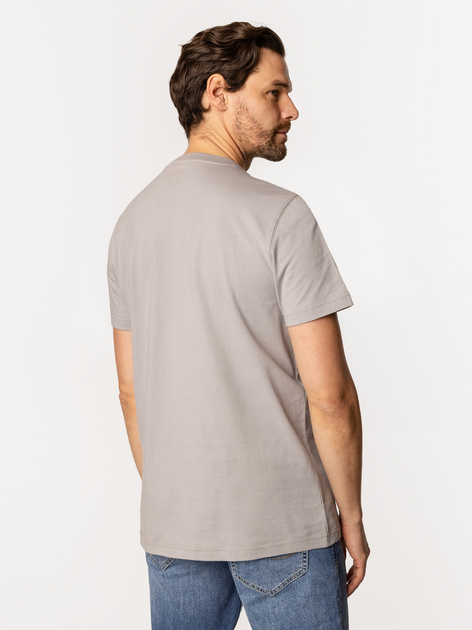 Футболка бавовняна довга чоловіча Lee Cooper Pocket-1160 L Сіра (5905991727033) - зображення 2