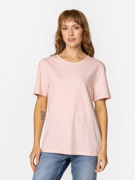 T-shirt damski basic Lee Cooper Sia-9505 L Różowy (5905991736806) - obraz 3