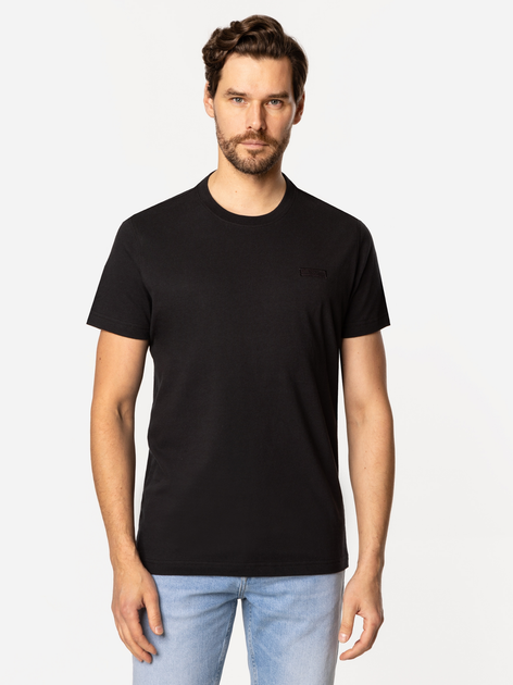T-shirt męski basic bawełniany Lee Cooper Simple-1180 M Czarny (5905991726944) - obraz 3