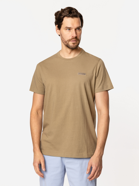Футболка бавовняна довга чоловіча Lee Cooper Simple-1180 3XL Хакі (5905991726807) - зображення 2