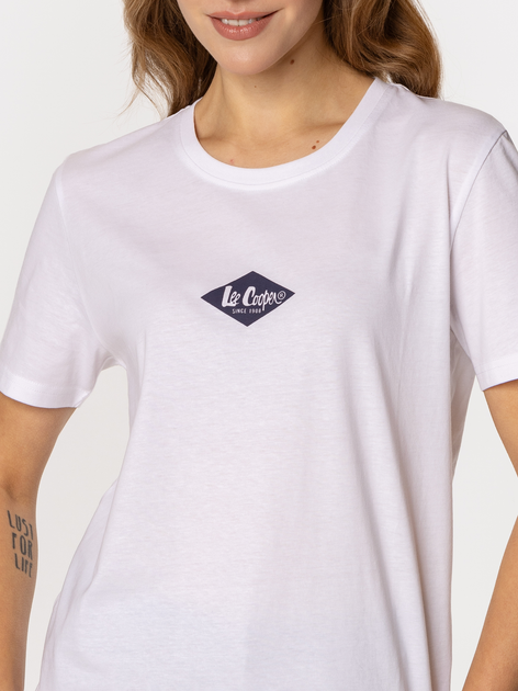 Футболка бавовняна Lee Cooper Diamond-1160 S Біла (5905991736967) - зображення 5