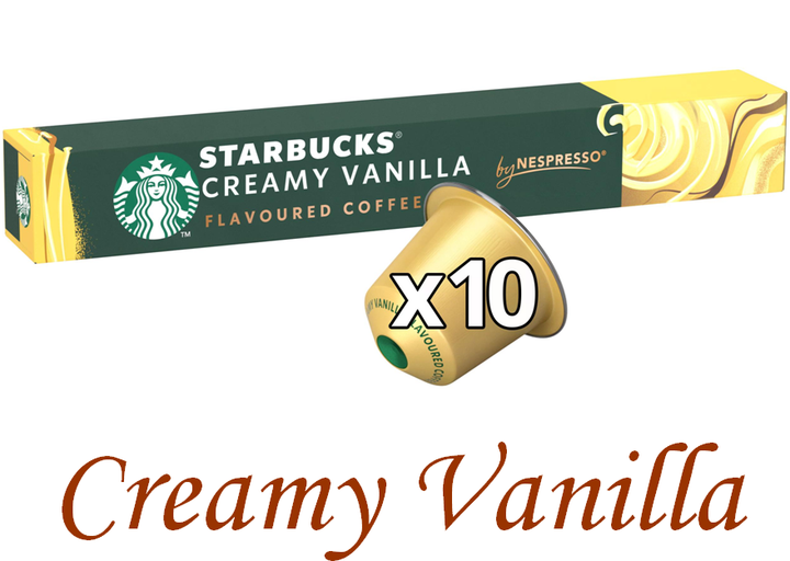 Кава в капсулах Nespresso Starbucks Creamy Vanilla тубус 10 капсул - Фото 1 Кава в капсулах Nespresso Starbucks Creamy Vanilla тубус 10 капсул - изображение 1