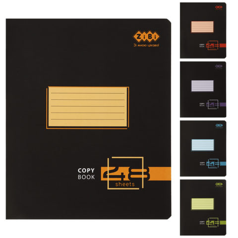 Зошит 48арк. # ZiBi 1789 BLACK NEO (10) /ZB25.1789K/ - изображение 3