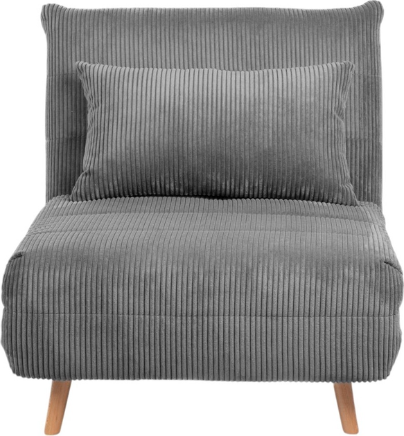 Крісло-ліжко HOMLA Solace односпальне з функцією сну 83 x 91 x 84 см Grey (5904183871639) - зображення 3