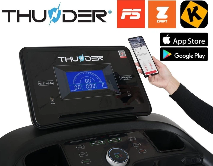 Електрична бігова доріжка Thunder Treadmil CORE-S-BLACK - Фото 8 Електрична бігова доріжка Thunder Treadmil CORE-S-BLACK - изображение 8