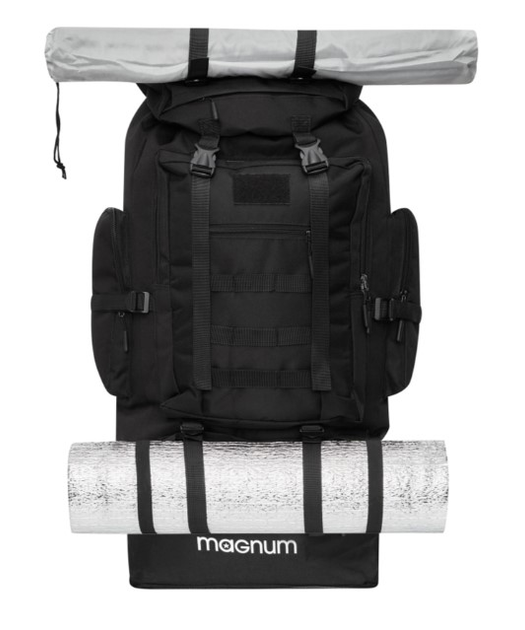 Рюкзак тактичний Nils Camp Magnum NC1785 100L Чорний (5907695554076) - зображення 6