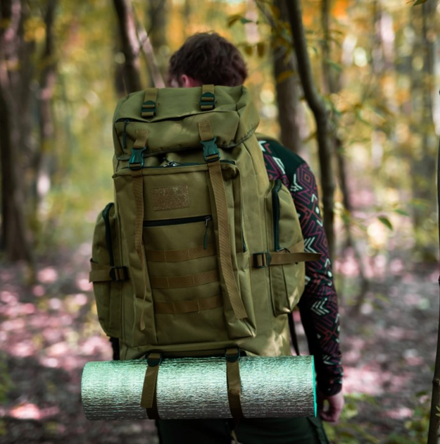 Рюкзак тактичний Nils Camp Magnum NC1785 100L Зелений (5907695554083) - зображення 14